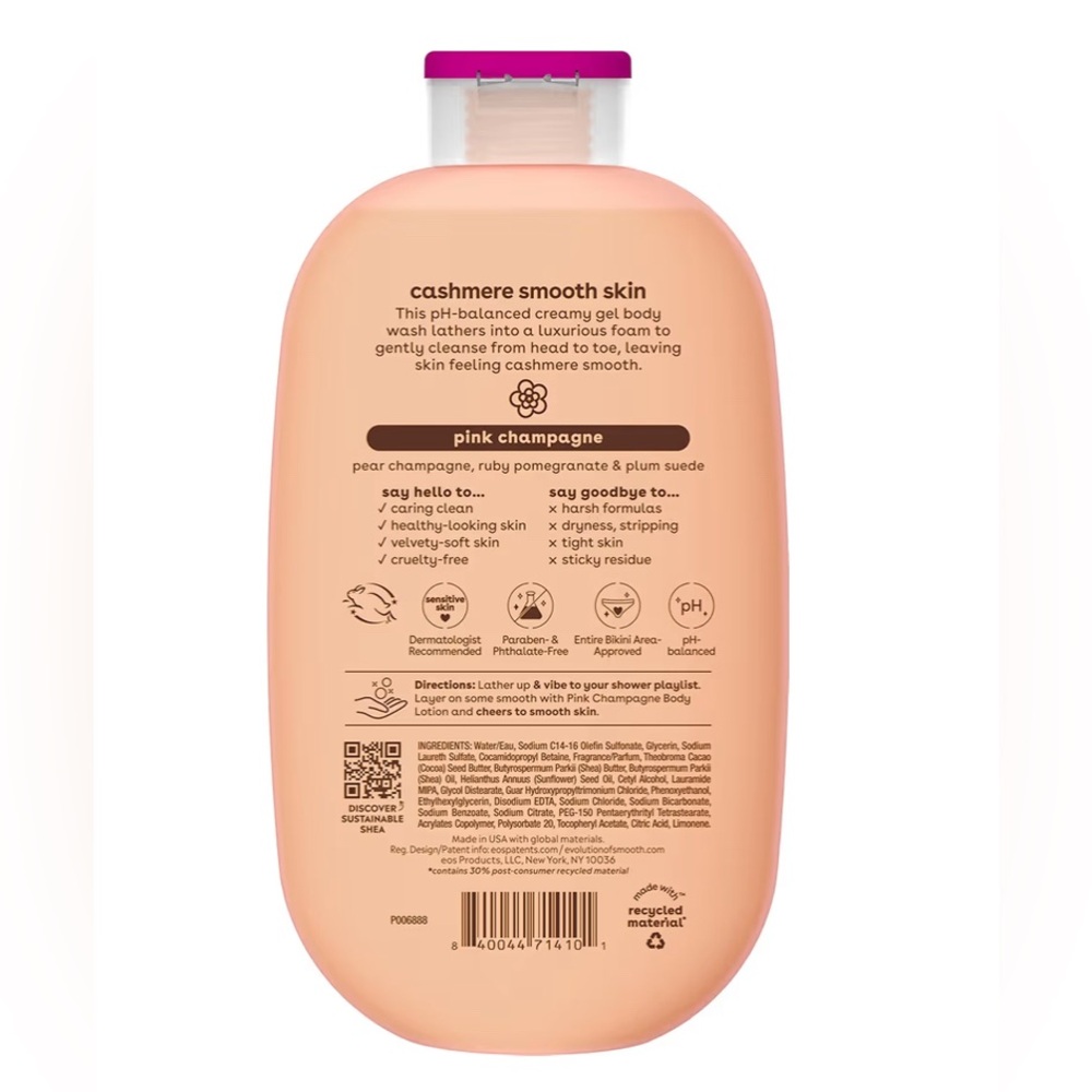 eos Cashmere Body Wash - Pink Champagne - Picture 2 of 3